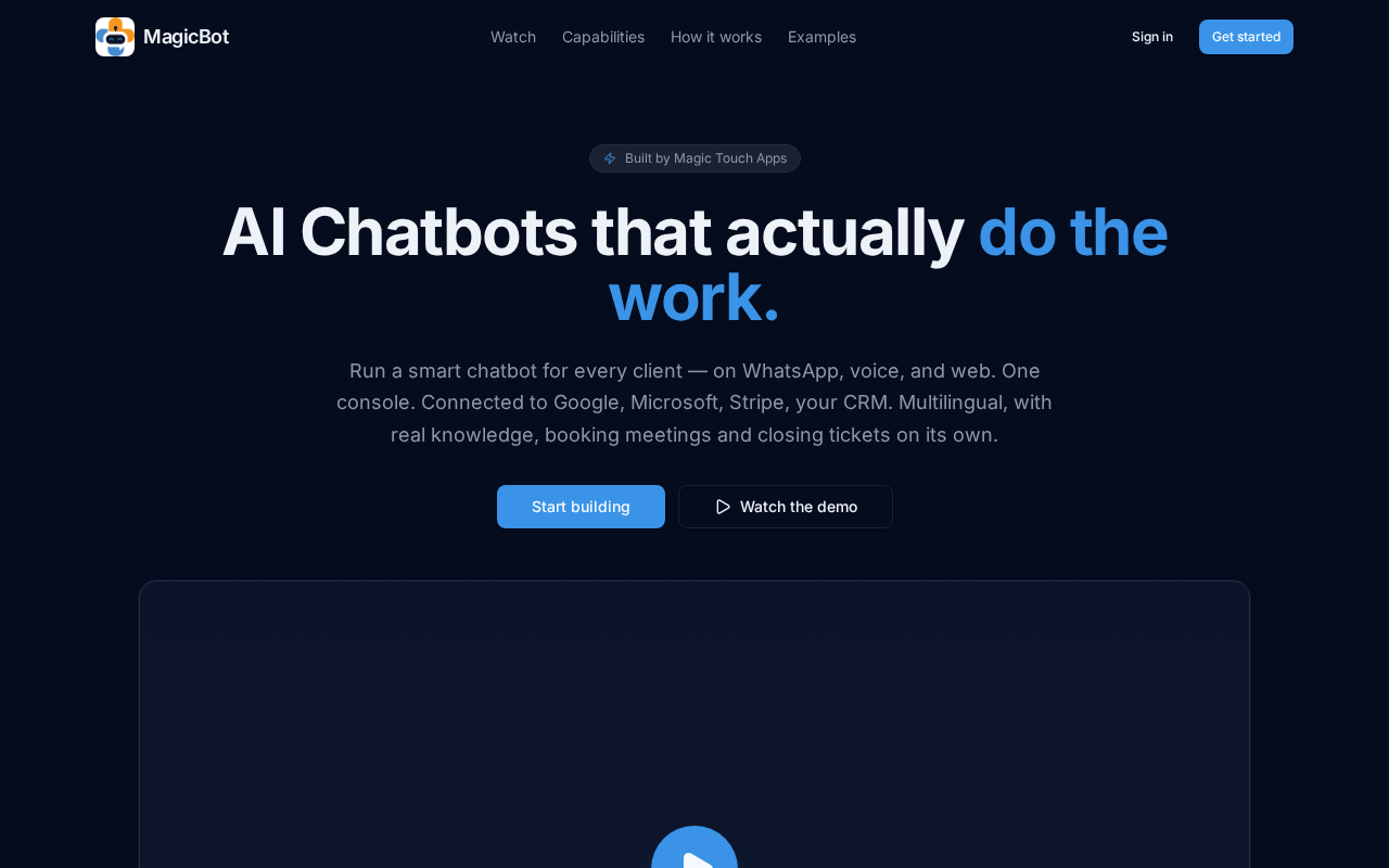 MagicBot screenshot