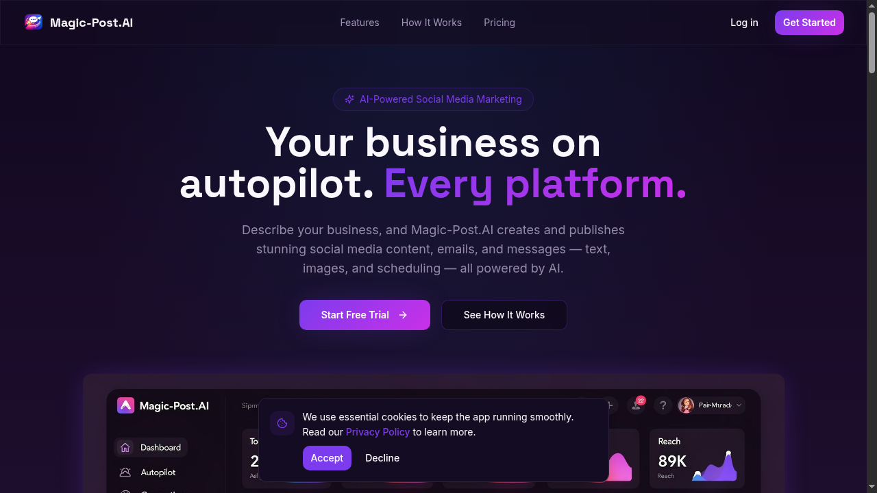 Magic-Post.AI screenshot